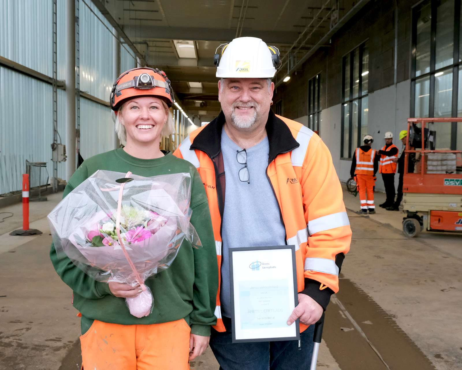 Boss Ladie Susan sammen med hendes mentor Martin. Årets læreplads 2021.